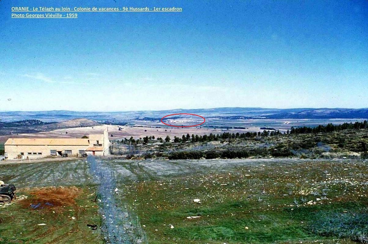 Le Telagh - Route de Bossuet -Colonie de vacances occupee par le 9e Hussards.jpg
